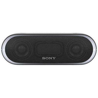 Sony SRS-XB20 Extra Bass Water-Resistant Bluetooth NFC Portable Speaker with LED Ring Lighting Black